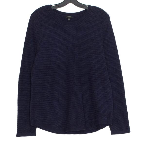 Talbots Sweater Lambswool Minimalist Cozy Dark Academia Capsule Scandi Blue XL - Picture 1 of 5